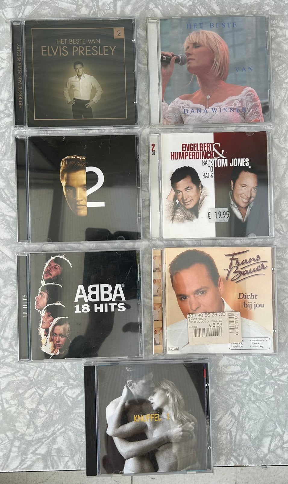 7 CD’s : 2 ELVIS  - ABBA - TOM JONES - DANA WINNER - BAUER, Ophalen of Verzenden, Zo goed als nieuw