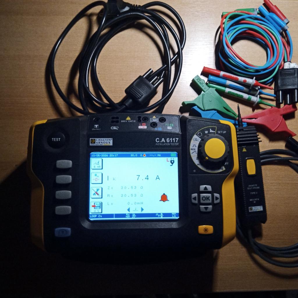 Chauvin Arnoux CA 6117 Installatietester, Bricolage & Construction, Instruments de mesure, Enlèvement, Utilisé, Multimètre