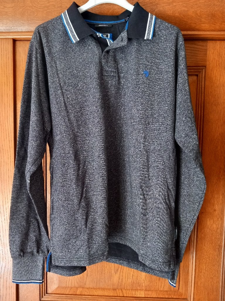 J&JOY - polo coton - longues manches - taille M, Envoi, Comme neuf, Noir, J&joy
