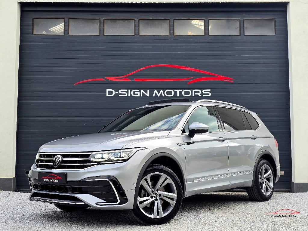 VOLKSWAGEN TIGUAN ALLSPACE 1.5 TSI R-LINE 7 PL 2021 62.074km, Autos, Cuir, Argent ou Gris, Achat, Entreprise