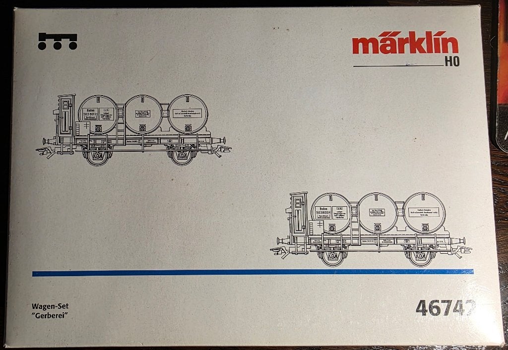 3458. Coffret de wagons porte-foudres H0 Märklin., Enlèvement ou Envoi, Utilisé, Wagon, Märklin