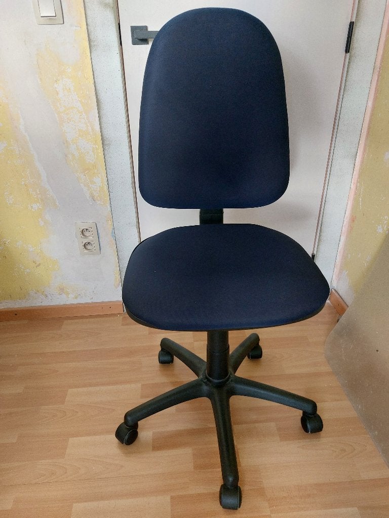 Bureaustoel, Ophalen, Gebruikt, Blauw, Bureaustoel