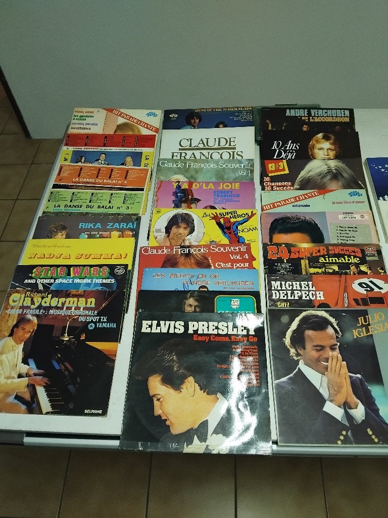 Lot disques vinyles 33 tours, Enlèvement, Utilisé