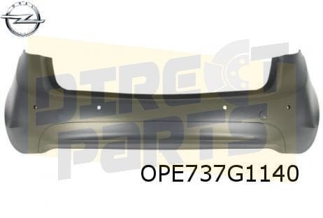 Opel Meriva B (8/10-2/14) achterbumper  (te spuiten) (Bij PD, -, Verzenden, -, Opel
