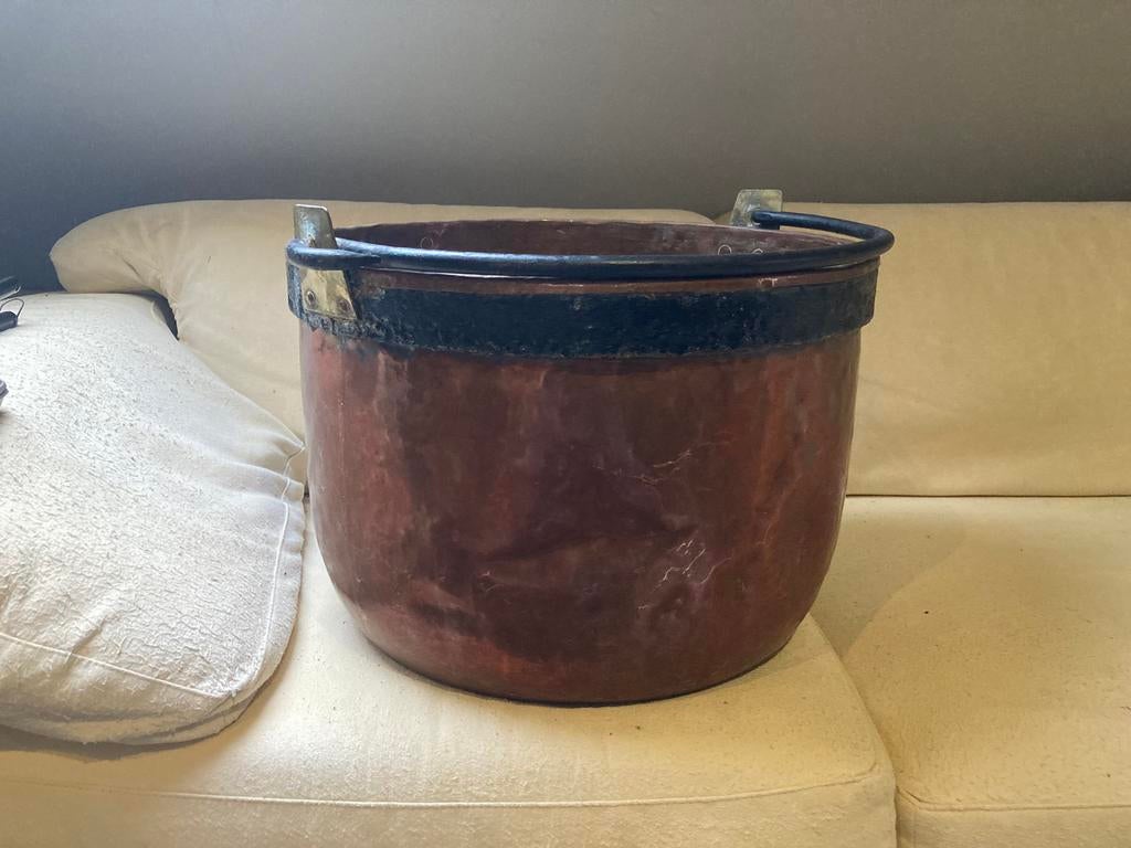 Koperen ketel, Antiek en Kunst, Antiek | Brons en Koper, Ophalen of Verzenden, Brons