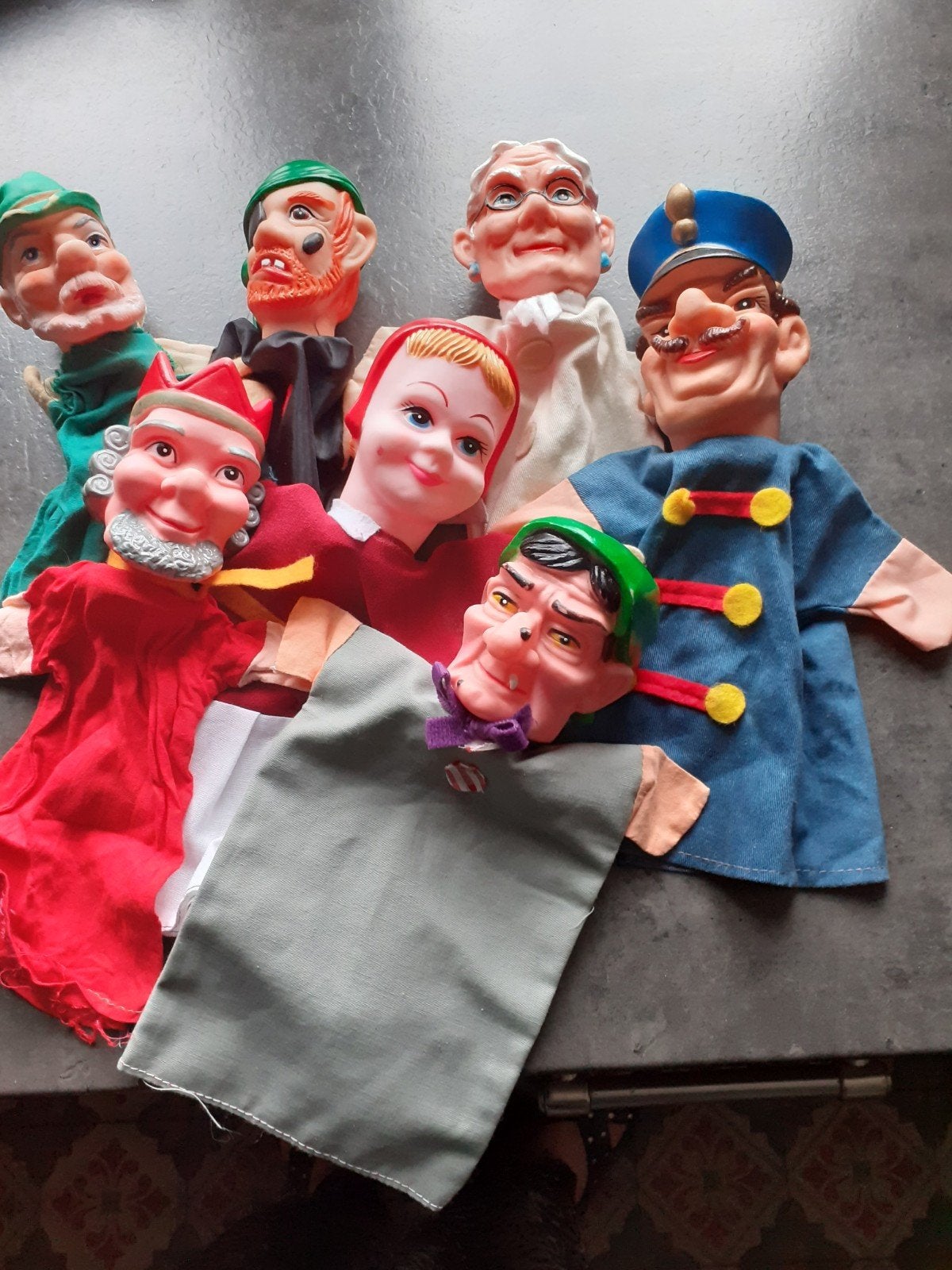 Retro handpoppen ( S ), Verzamelen, Poppen, Ophalen of Verzenden