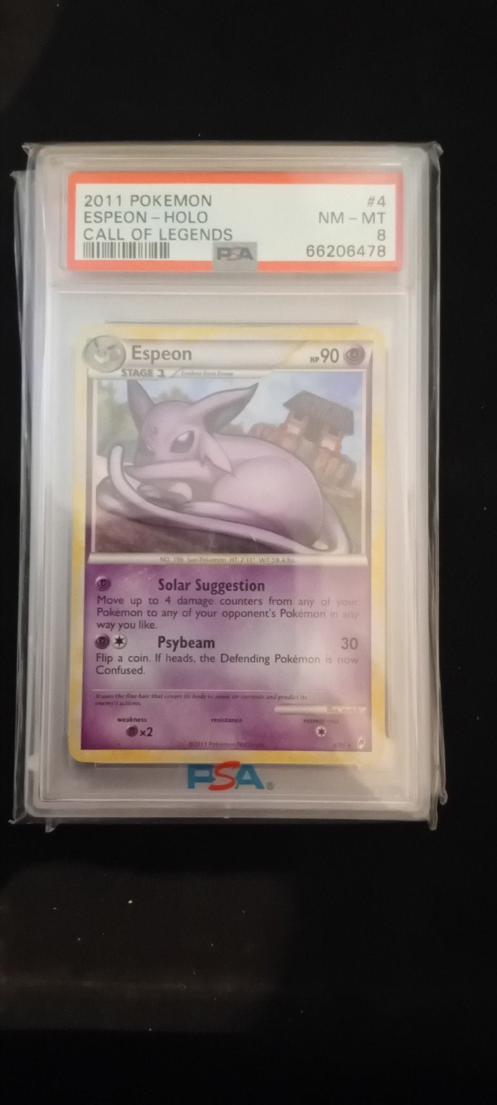Espeon holo psa 8, Ophalen of Verzenden