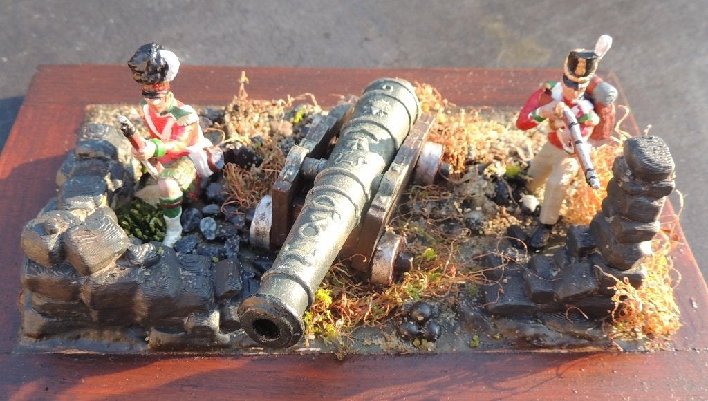 Britains Deetails figurines britanniques et canon, Envoi, Neuf, Plus grand que 1:35, Diorama