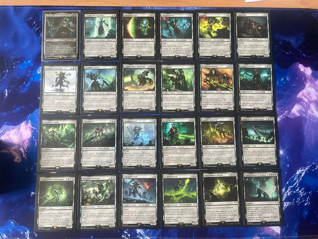 Mtg precon Necron Dynasties, Ophalen, Zo goed als nieuw, Speeldeck