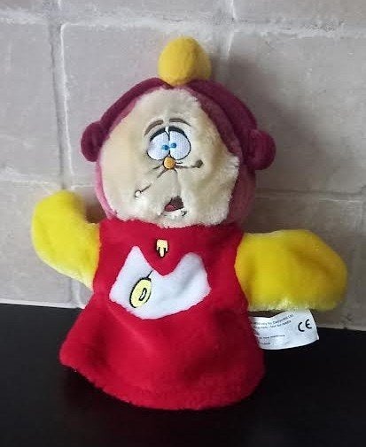 Handpop beauty and the beast klok Disney, Ophalen of Verzenden, Zo goed als nieuw