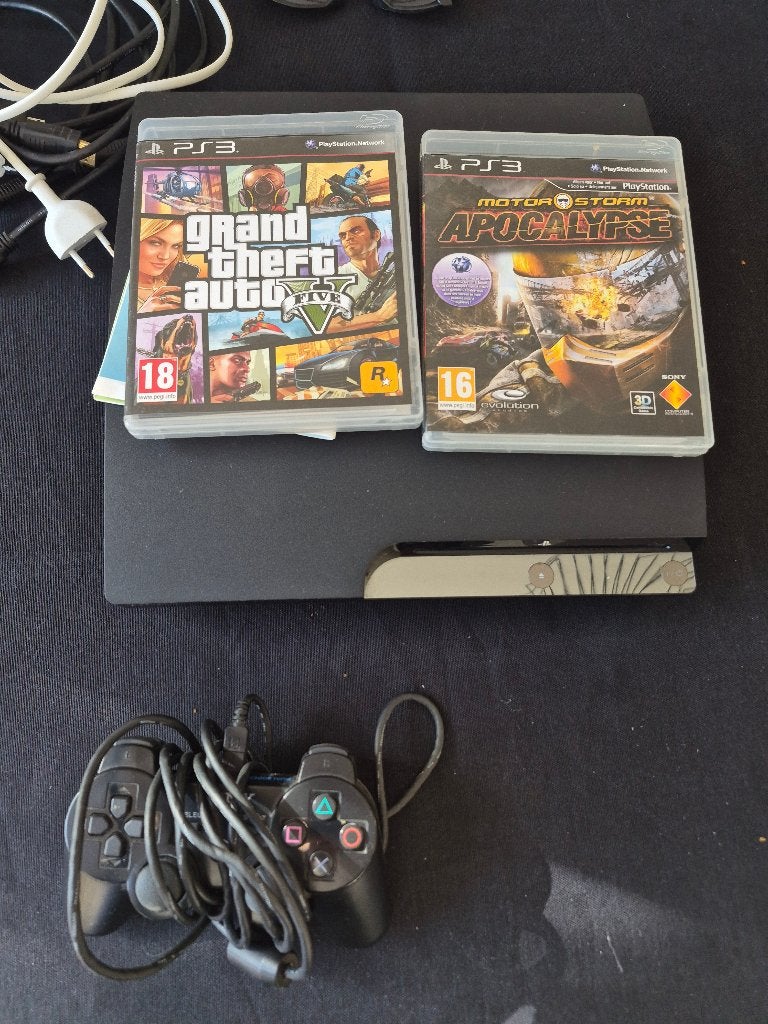 PS3, Ophalen, Gebruikt, Met 1 controller, Met games