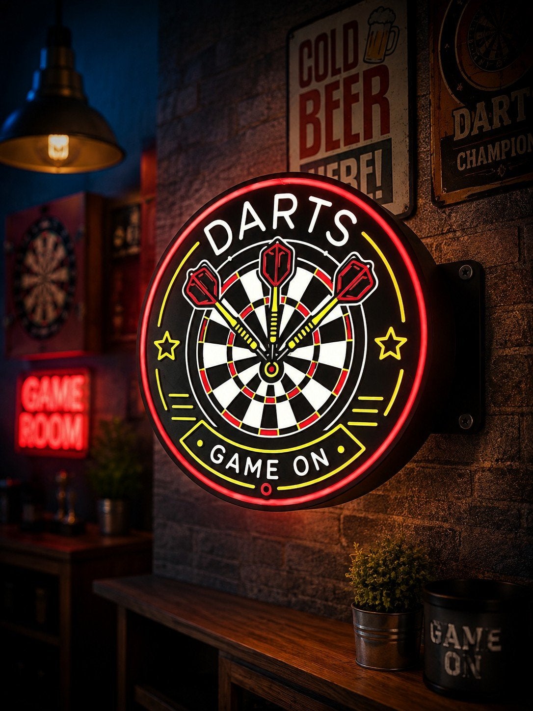 Deze prachtige en opvallende dubbele darts lichtbak, Sports & Fitness, Enlèvement ou Envoi, Neuf, Autres types