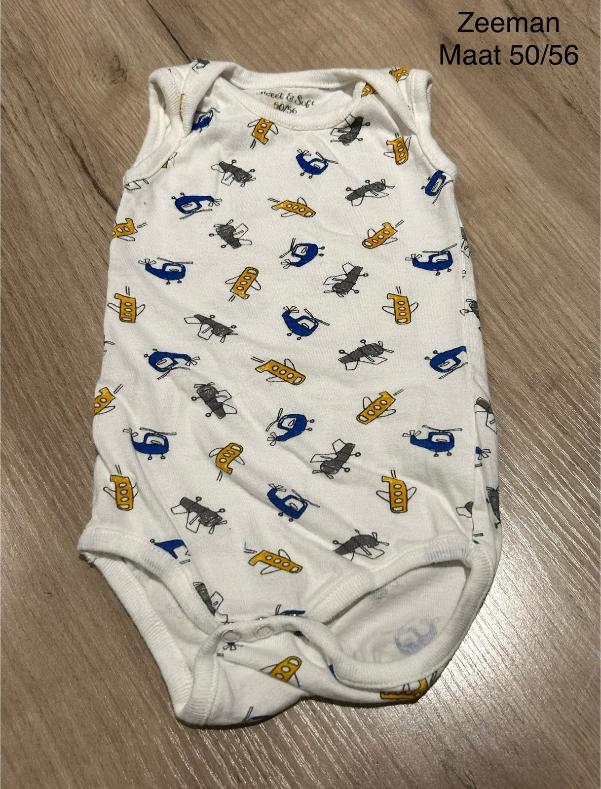 Romper zonder mouwen (Zeeman, maat 50/56), Enfants & Bébés, Vêtements de bébé | Taille 50, Enlèvement ou Envoi, Comme neuf