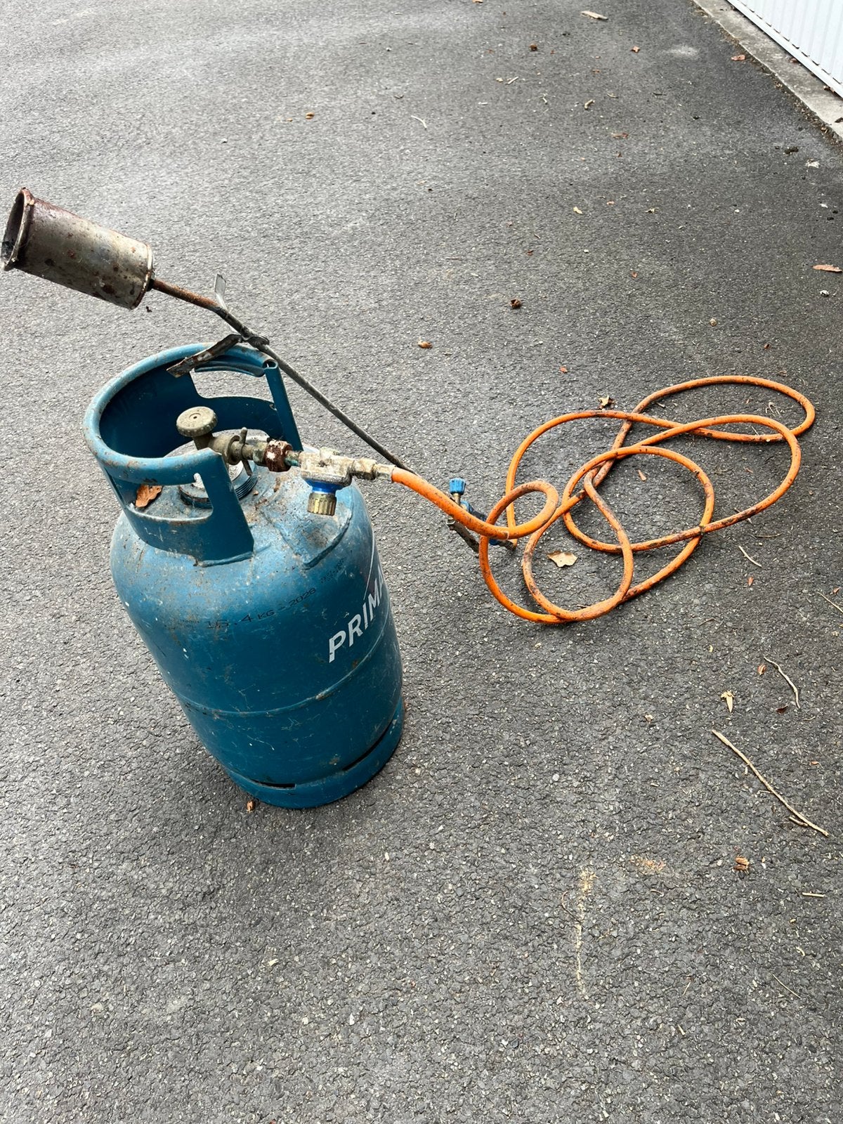 Gasfles en brander, Doe-het-zelf en Bouw, Ophalen, Gebruikt, Overige materialen