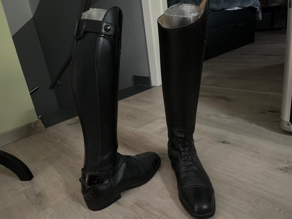 Faganza Rijlaarzen Zwart Maat 39 – Zo Goed Als Nieuw, Dieren en Toebehoren, Paardrijkleding, Ophalen, Zo goed als nieuw