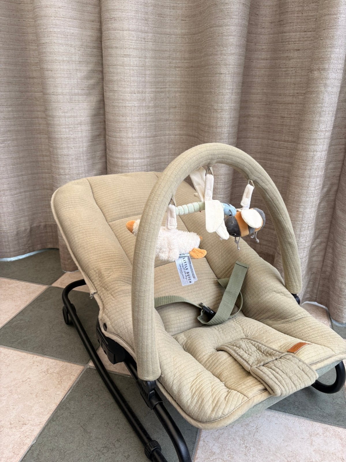 Baby wipstoel / wipper (Little Dutch), Wipstoel, Met gordel(s) of riempje(s), Zo goed als nieuw, Ophalen