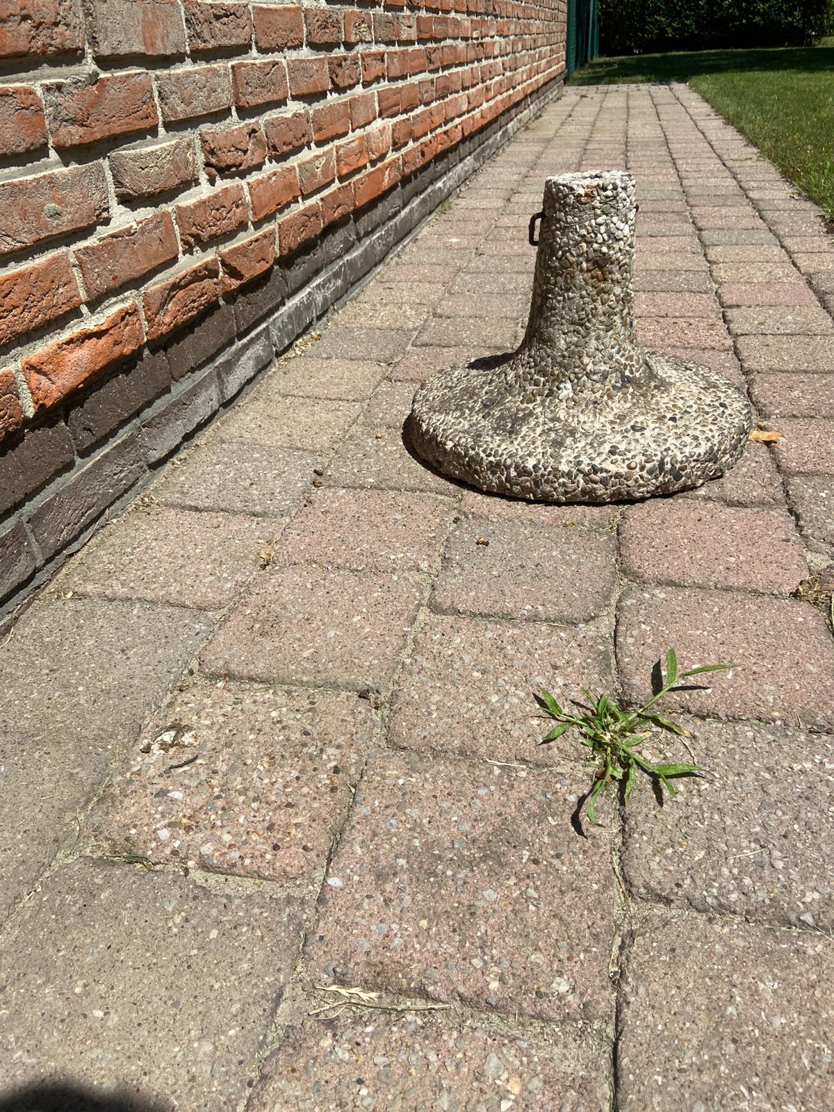 Parasol voet., Ophalen, Gebruikt