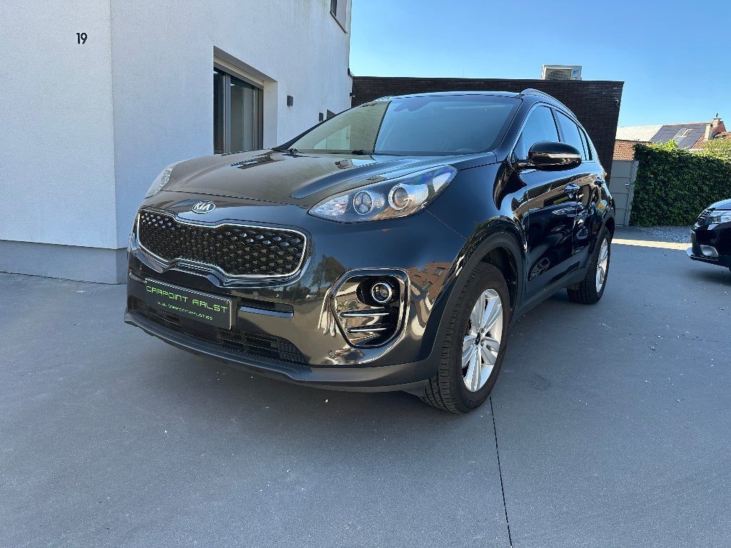 Kia Sportage 1.6i met garantie, Auto's, Voorwielaandrijving, Stof, 4 cilinders, Zwart