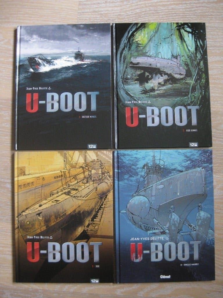 U-BOOT Tomes 1/2/3/4 tous en Ed.O NEUF!, Complete serie of reeks, Nieuw, Ophalen of Verzenden, Jean-Yves Delitte