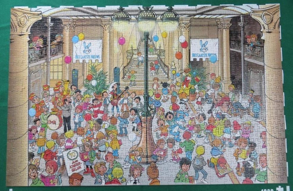 Centre de dessin animé belge Victor Horta 1000 m, Enlèvement ou Envoi, 500 à 1500 pièces, Utilisé, Puzzle