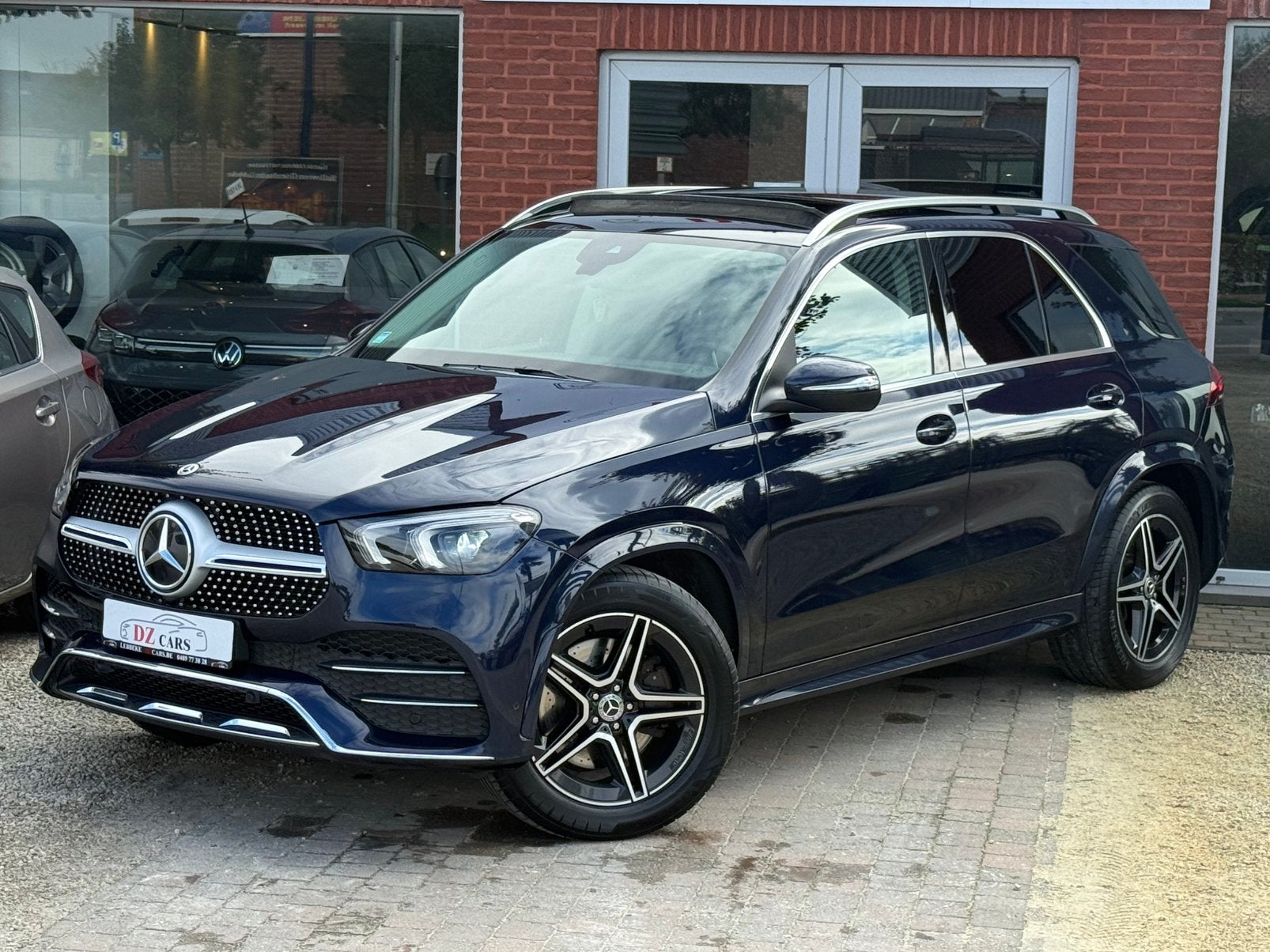 MERCEDES GLE 400 PACK-AMG 3.0D 330PK |NAVI | CAMERA | PANO, Auto's, Automaat, Lichtsensor, Blauw, GLE