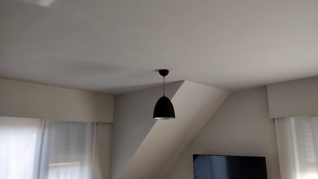 Moderne Zwarte Hanglamp – ETH Girolata, Ophalen, Gebruikt, E27 (groot), Metaal