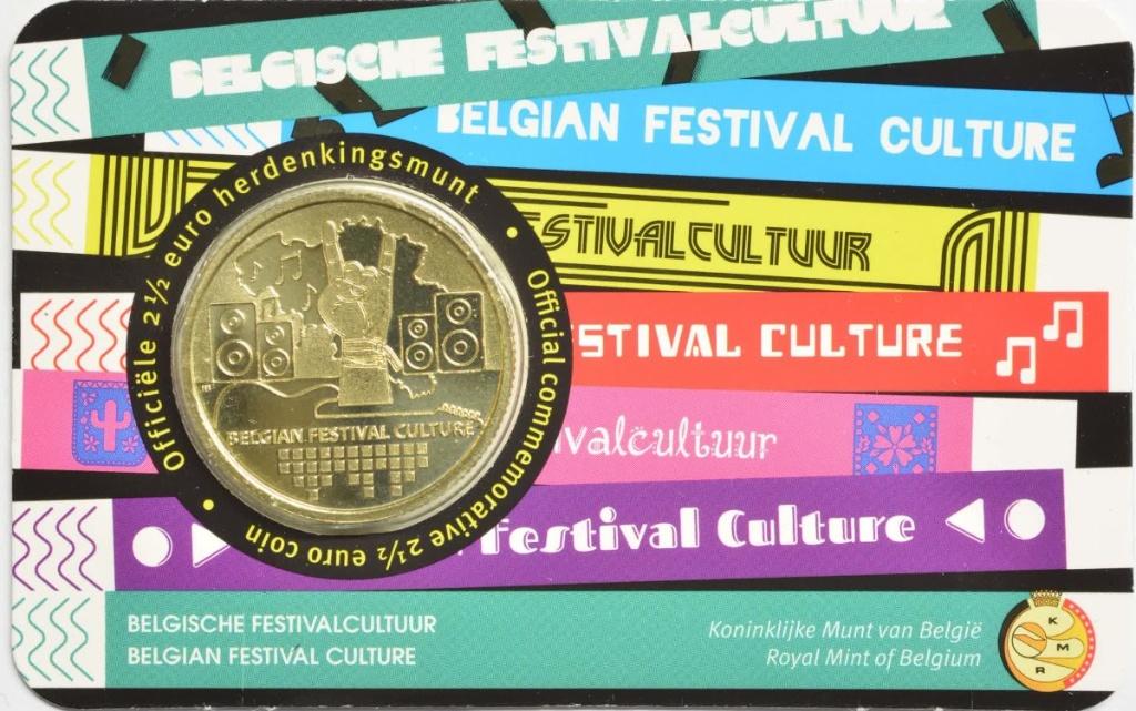 CC 2,5 euro België 2023 Festivalcultuur Vlaams, Ophalen of Verzenden, België, 5 euro