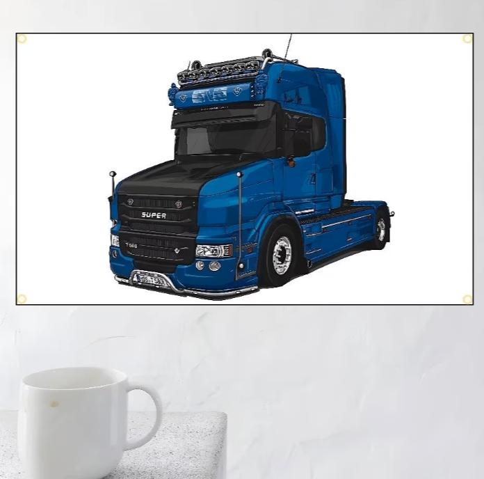 Grands drapeaux Camions (150x90cm), Enlèvement ou Envoi, Neuf