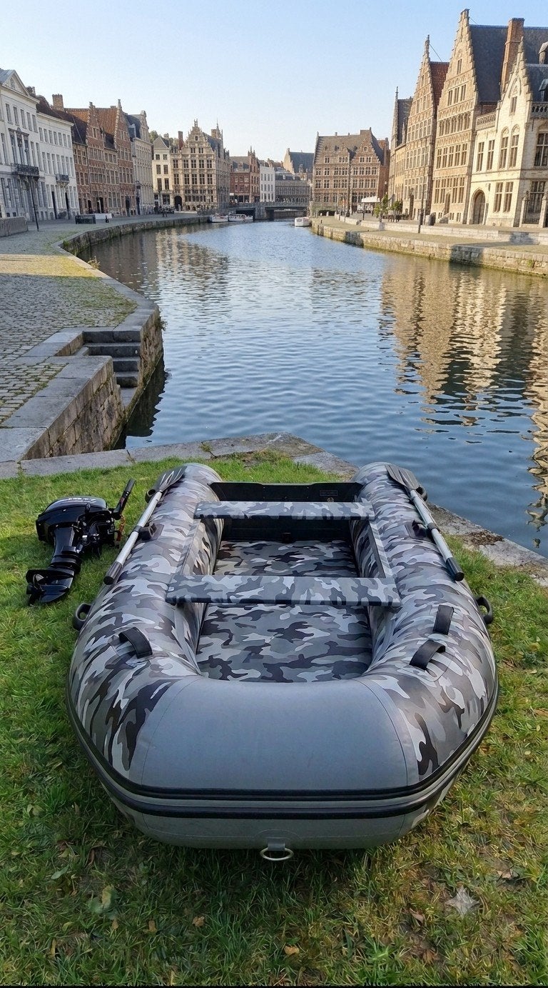 Rubberboot Beekman met buitenboordmotor, Watersport en Boten, Ophalen, Buitenboordmotor