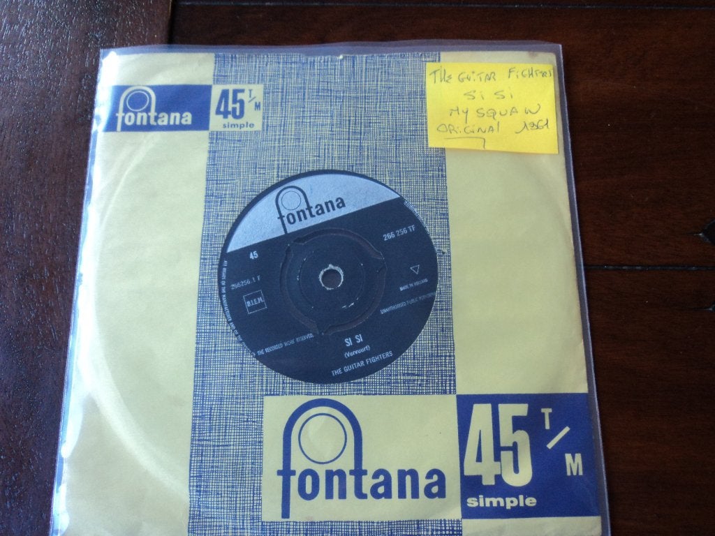 The guitar fighters: Si, si / My squaw (ZELDZAAM 1961!), Cd's en Dvd's, Gebruikt, 7 inch, Rock en Metal, Overige typen