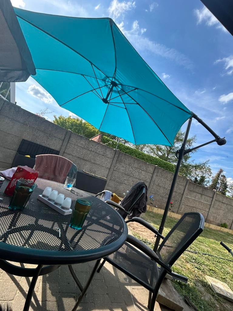 Grote Parasol tuin, Tuin en Terras, Ophalen, Zo goed als nieuw, 3 tot 4 meter, Verstelbaar