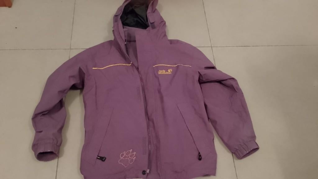 jas met fleece Jack Wolfskin maat 140, Ophalen of Verzenden, Jas