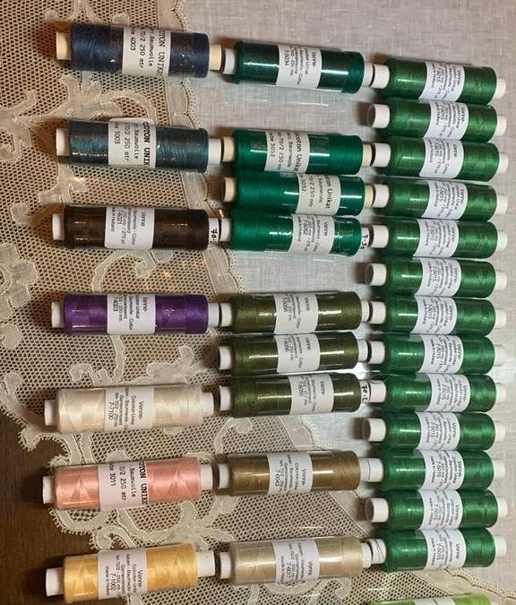 Katoen draad en spelden voor kantklos, Hobby & Loisirs créatifs, Dentelle, Comme neuf, Enlèvement