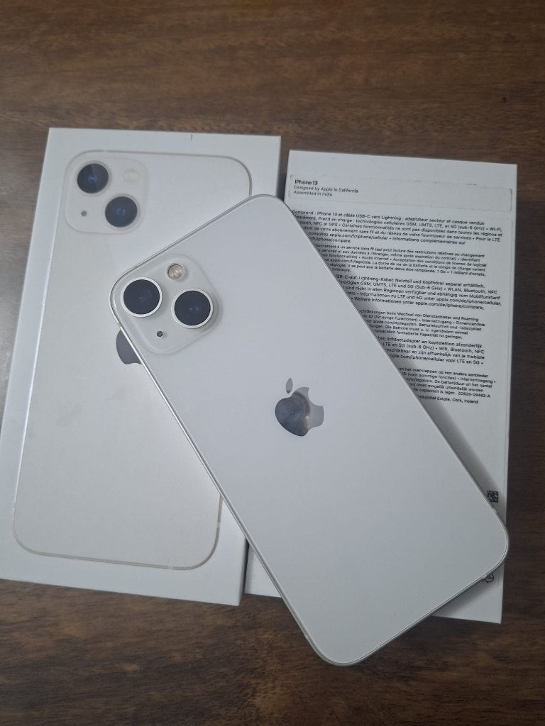 Witte iphone 13 met 128GB, Télécoms, 128 GB, IPhone 13, Comme neuf, Enlèvement
