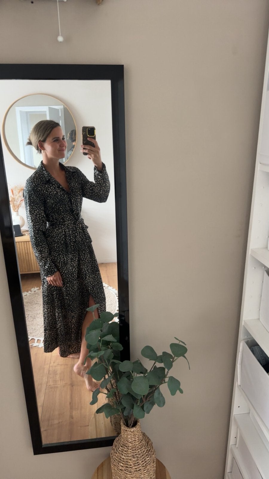 Maxidress leopard print, Ophalen of Verzenden, Zo goed als nieuw