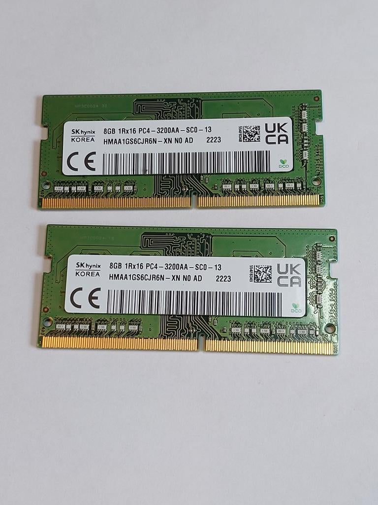Mémoires Ram 2× 8GB- PC4 - DDR4 - 32DDAA, Informatique & Logiciels, Mémoire RAM, Enlèvement ou Envoi, DDR4