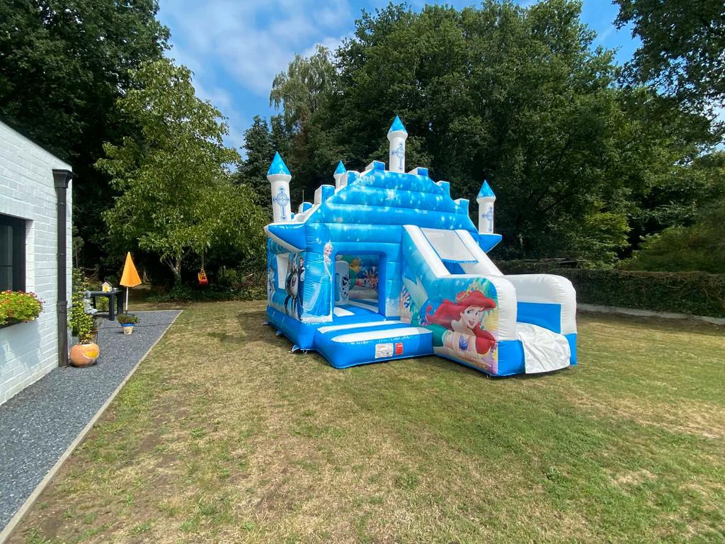 Frozen prinsessen springkasteel te huur, Enlèvement, Comme neuf