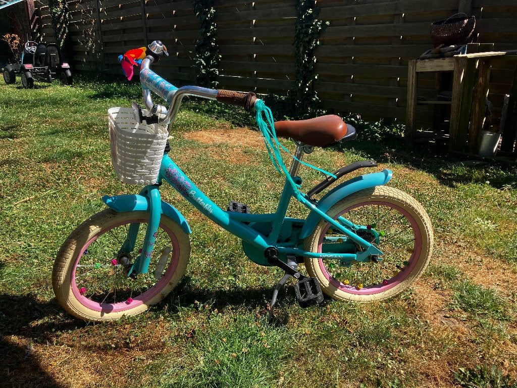 Meisjes fiets 4-5 jaar, Fietsen en Brommers, Ophalen, Terugtraprem, Nogan, 16 tot 20 inch