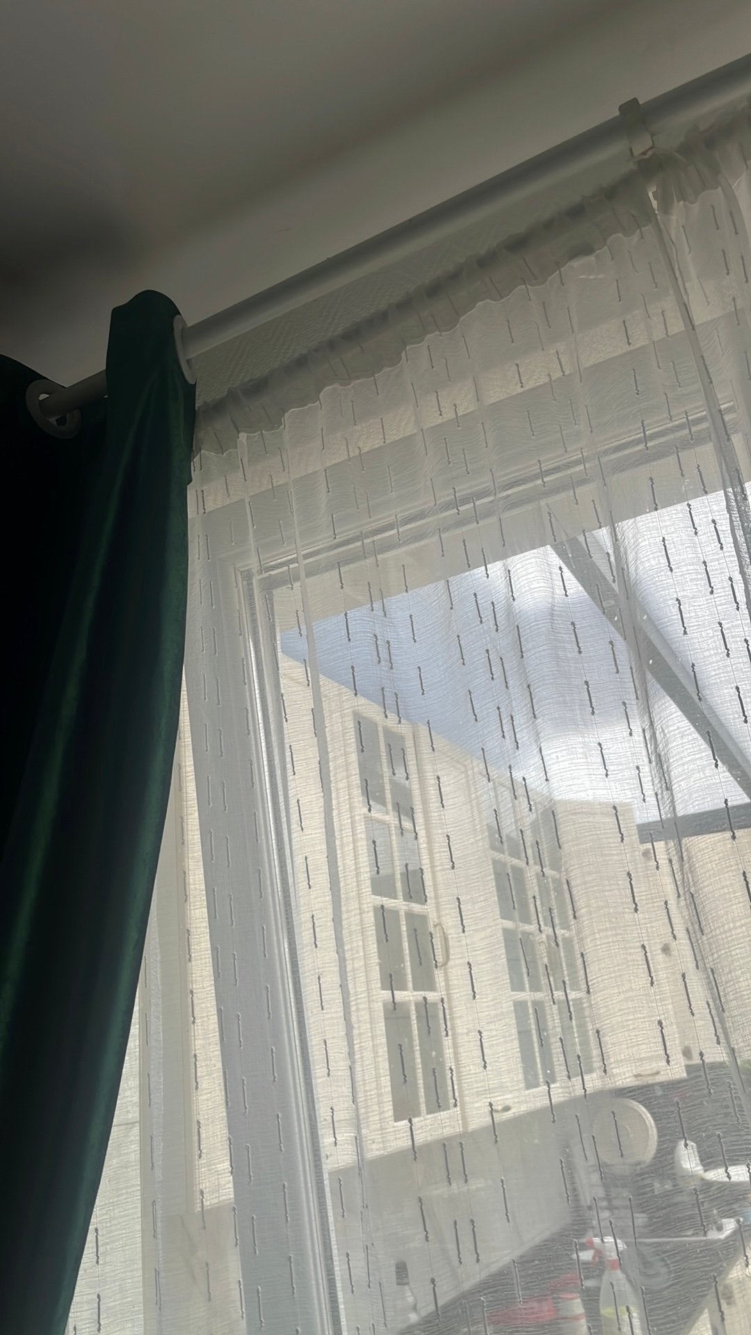 Rideau blanc, Enlèvement, Comme neuf, Blanc, Rideau