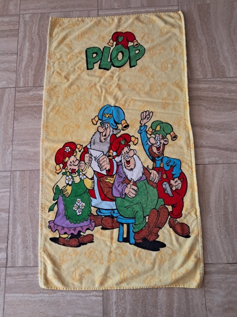 Kabouter plop badlaken, Ophalen of Verzenden, Gebruikt