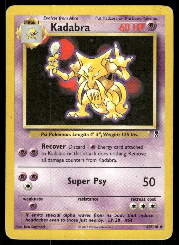 Kadabra 49/110 - Legendary Collection (EX), Envoi, Utilisé