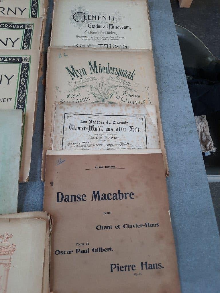 Oude partituren piano, Musique & Instruments, Enlèvement, Utilisé, Piano