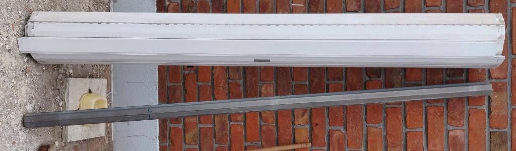 PVC rolluikblad met stalen as, Ophalen, Gevelraam of Ruit, Gebruikt, 160 cm of meer