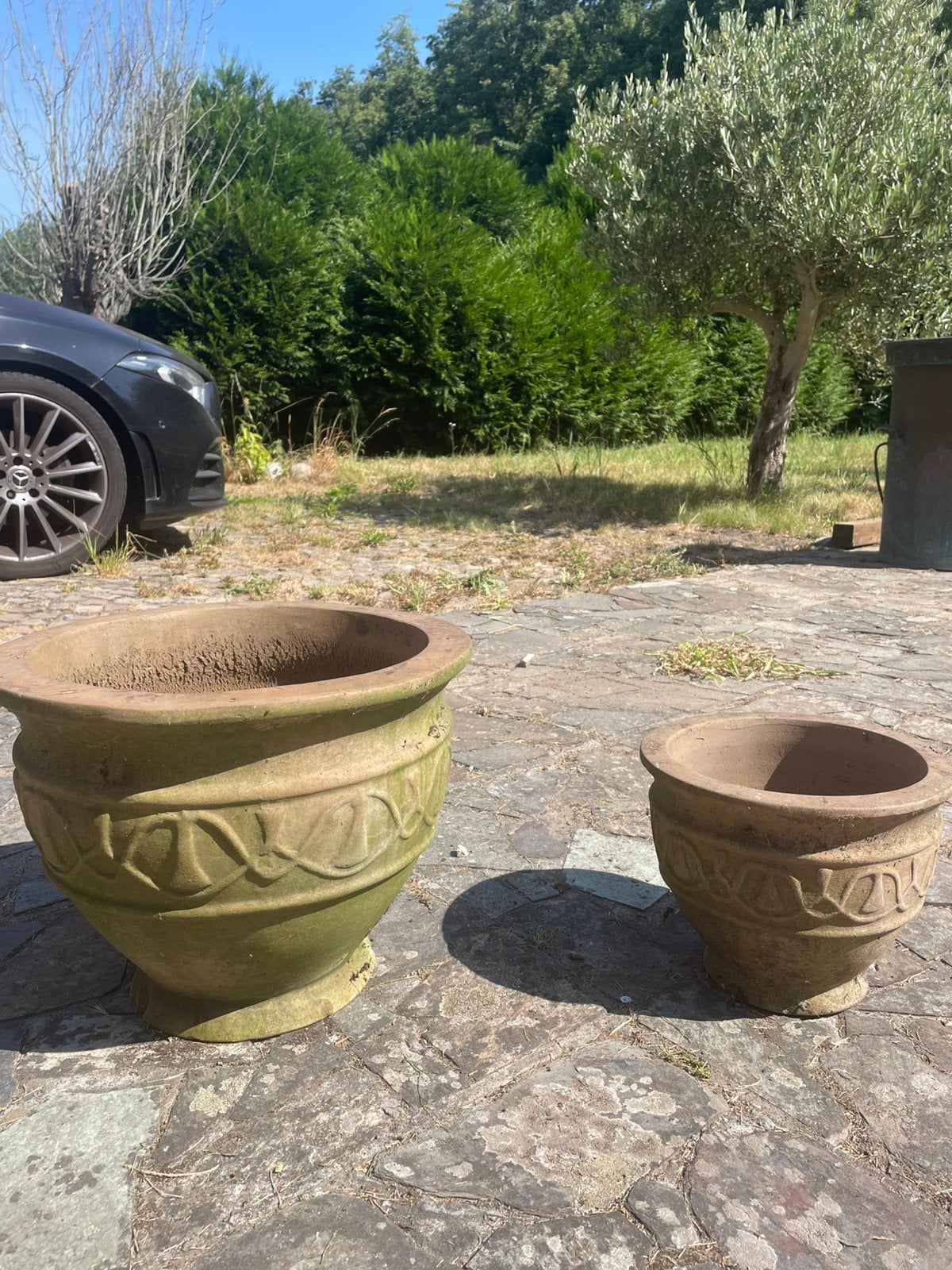 Terracotta bloempotten te koop, Jardin & Terrasse, Bacs à fleurs & Jardinières, Enlèvement, Utilisé, Autres matériaux