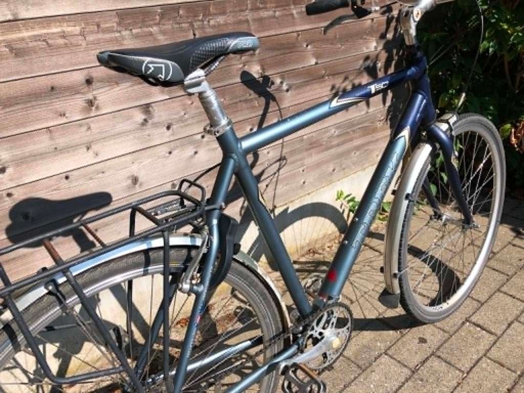 Herenfiets Trek T50 maat 60, Fietsen en Brommers, Ophalen, Versnellingen
