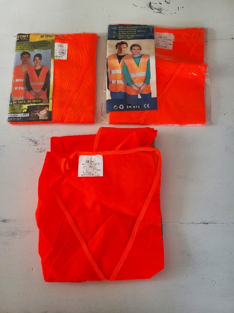 3 Nieuwe veiligheidsvestjes., Sport en Fitness, Loopsport en Atletiek, Ophalen of Verzenden, Nieuw, Kleding