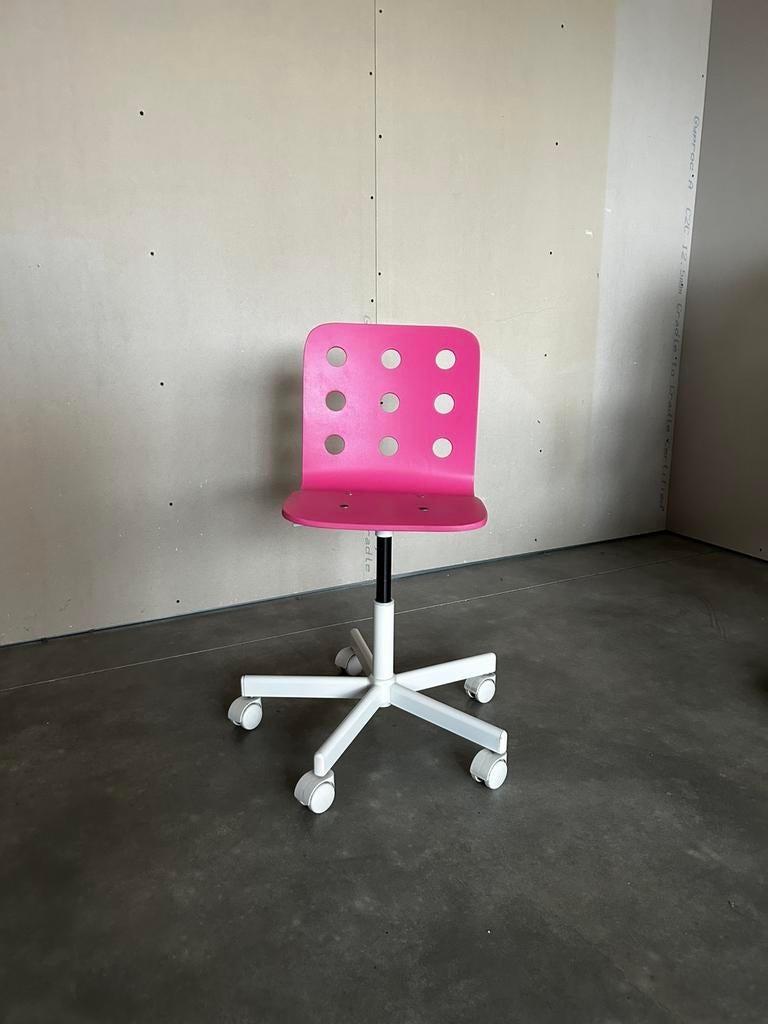IKEA JULES Bureaustoel - Roze/Wit, Huis en Inrichting, Ophalen, Zo goed als nieuw, Roze, Bureaustoel
