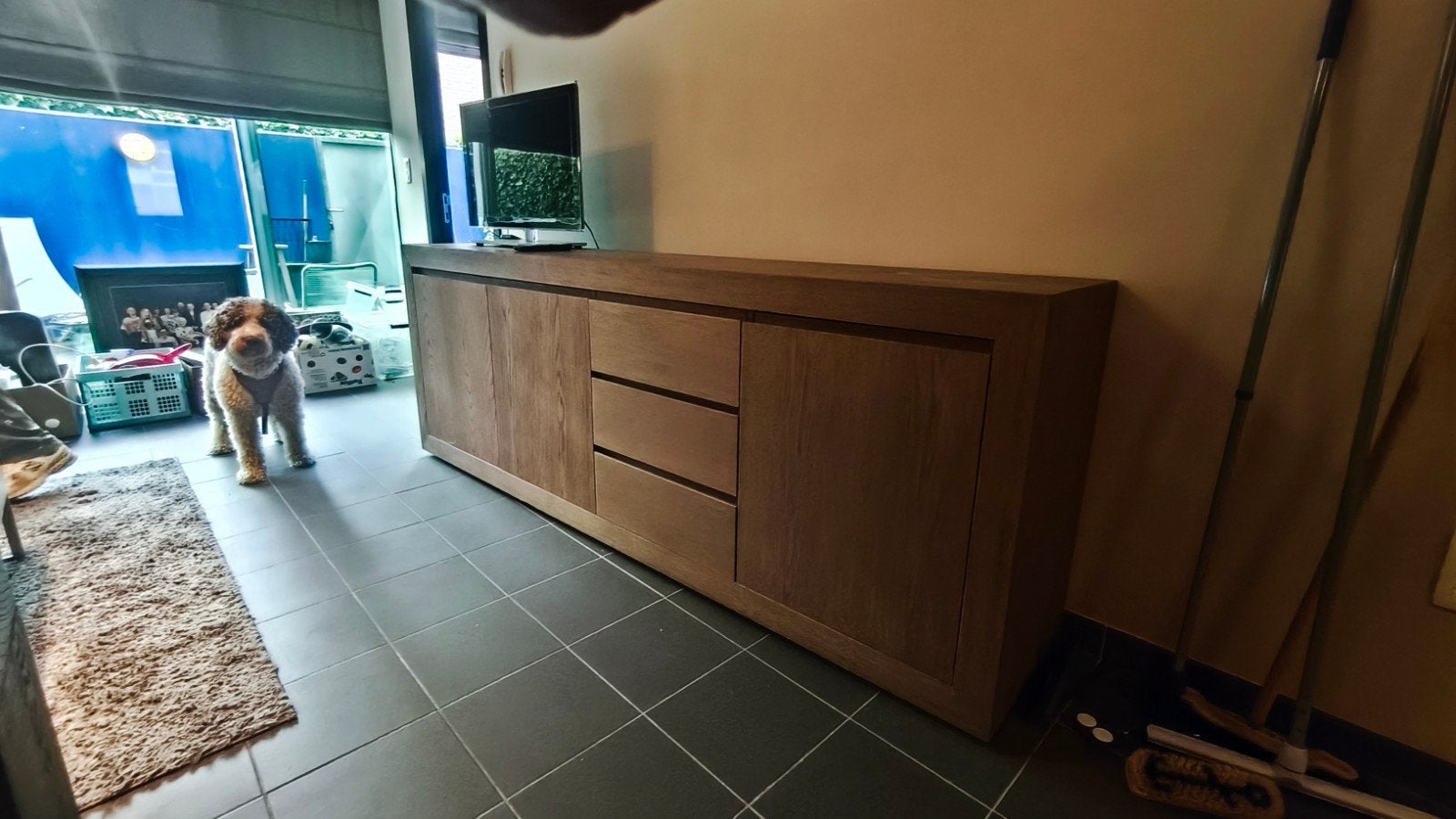 Dressoir+tafel en 6 stoelen, Ophalen