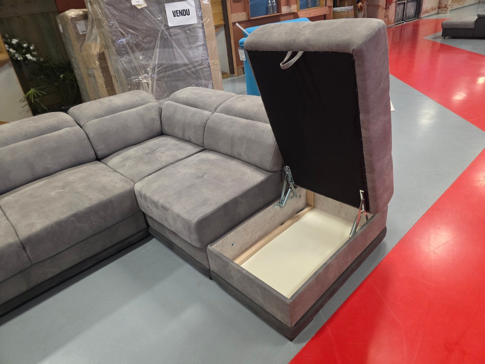 Hoekbank + bed, Ophalen, 250 tot 300 cm, Gebruikt, Hoekbank