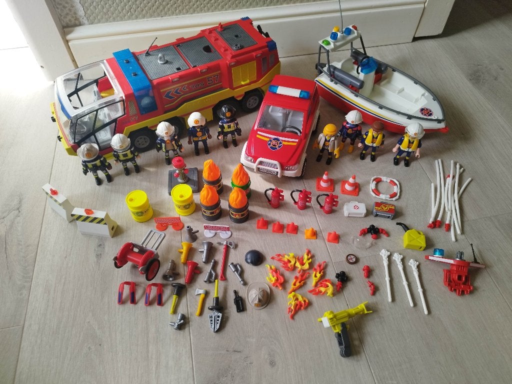 Playmobil lot Brandweer, Enfants & Bébés, Enlèvement ou Envoi, Utilisé, Véhicule, City action